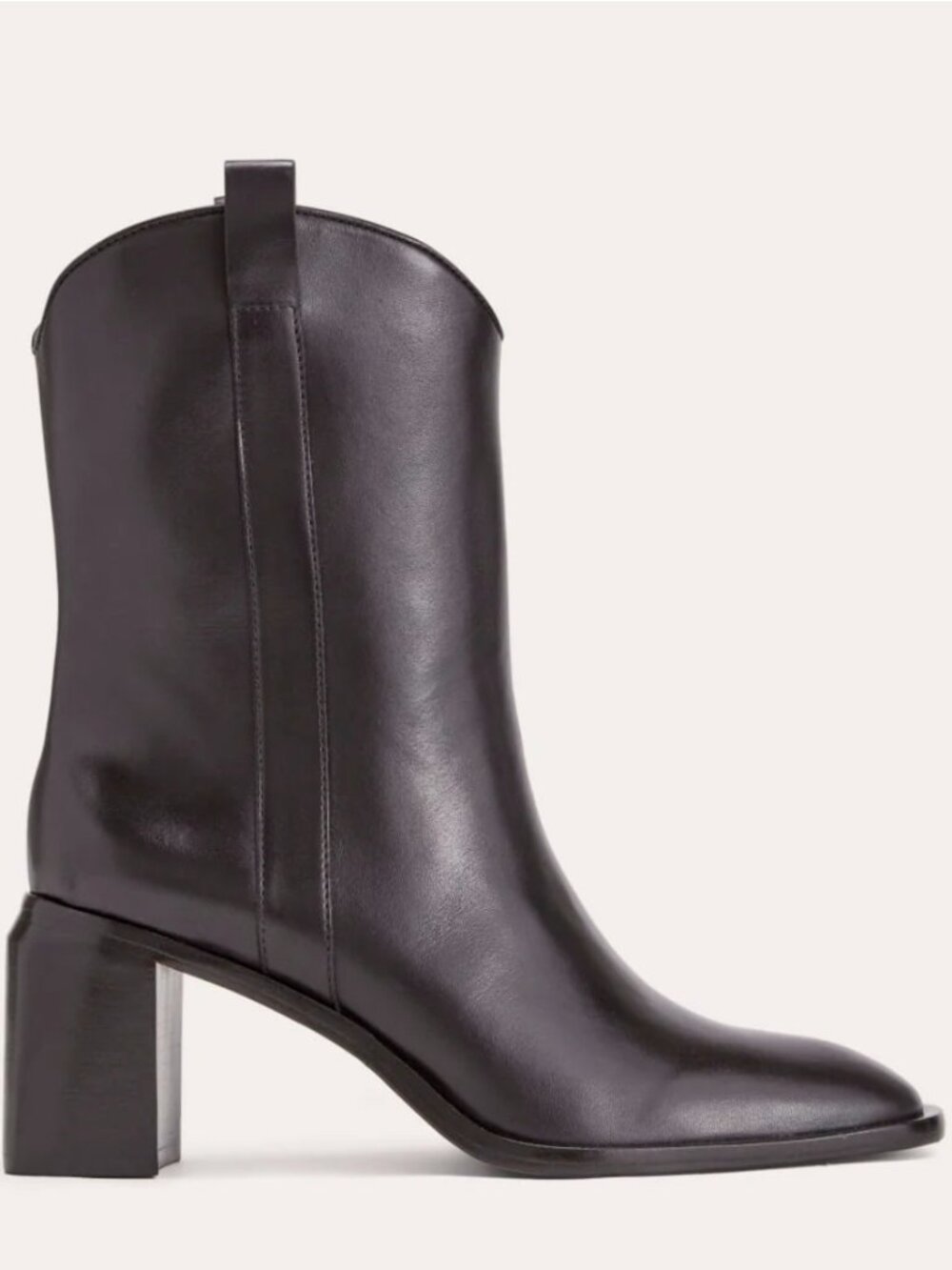 Everlane Outlaw Boot Western Inspired Black Leather Women's Sizes NEW
